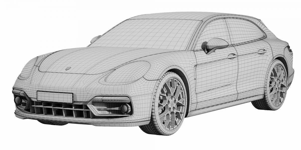 Порше панамера чертеж