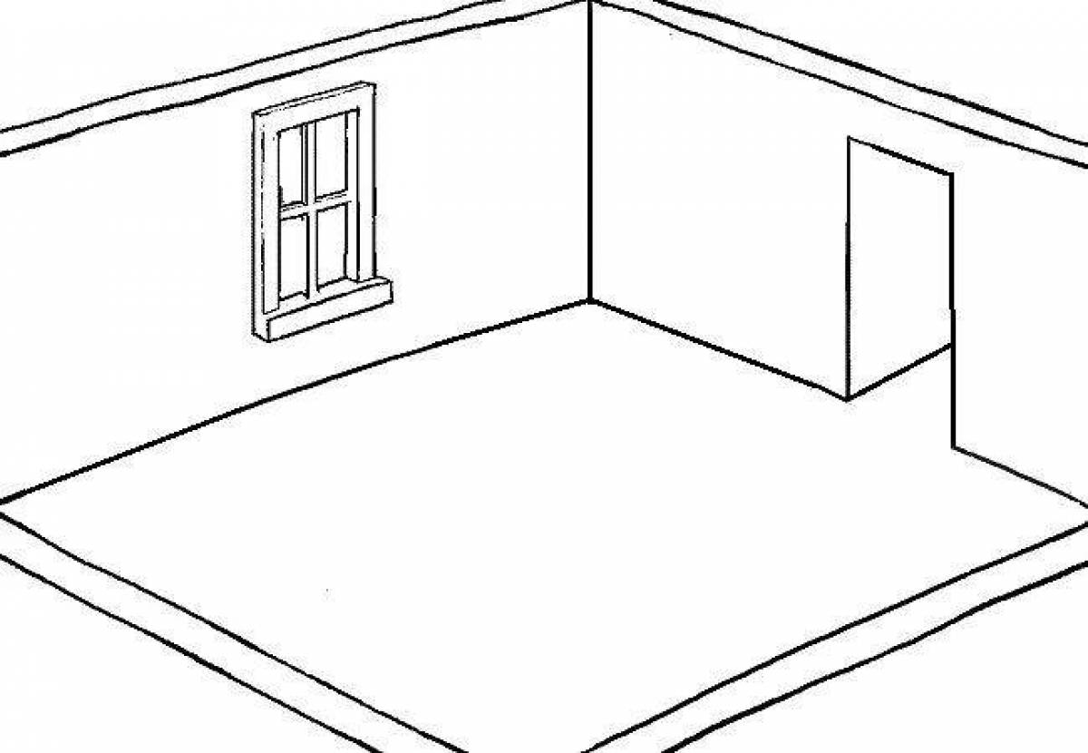 Нарисовать пустого. Пустая комната раскраска. Эскиз пустой комнаты. Чертеж пустой комнаты. Макет пустой комнаты.