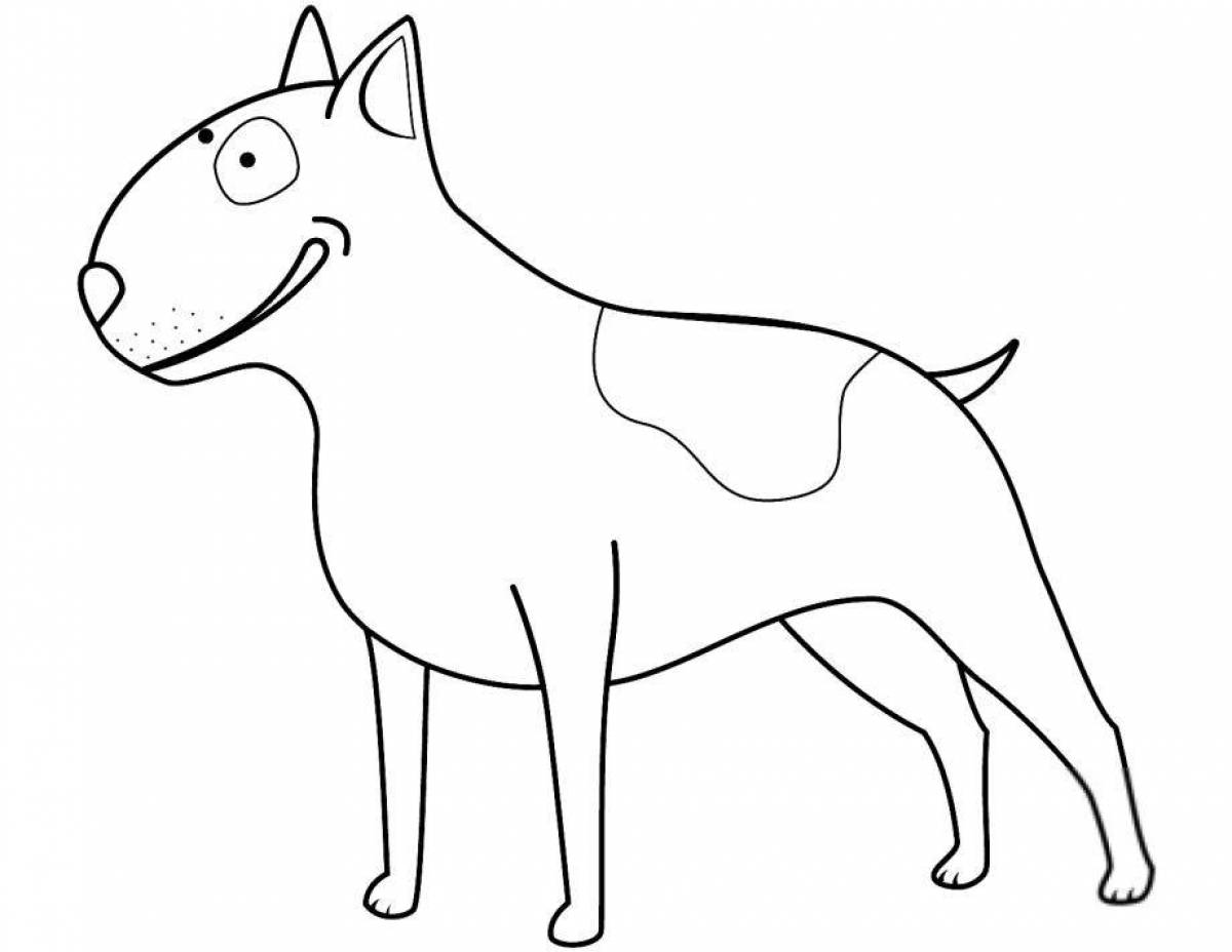 Royal bull terrier coloring book