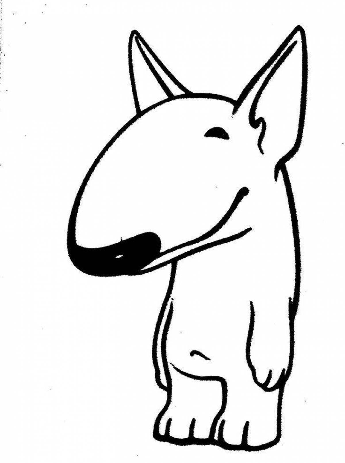Great coloring book bull terrier