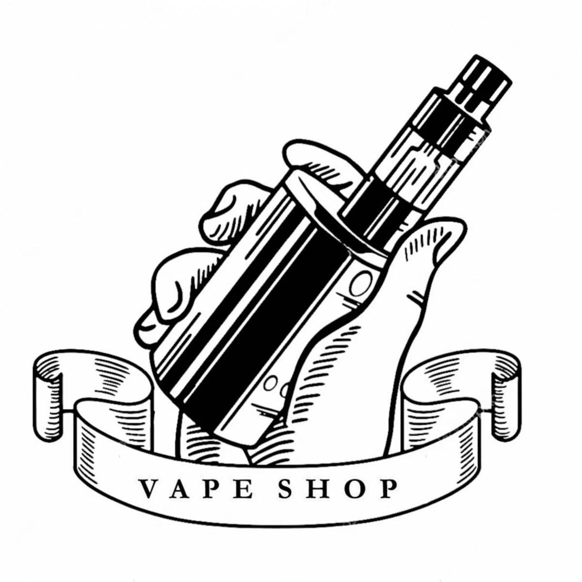 Tempting vape coloring page