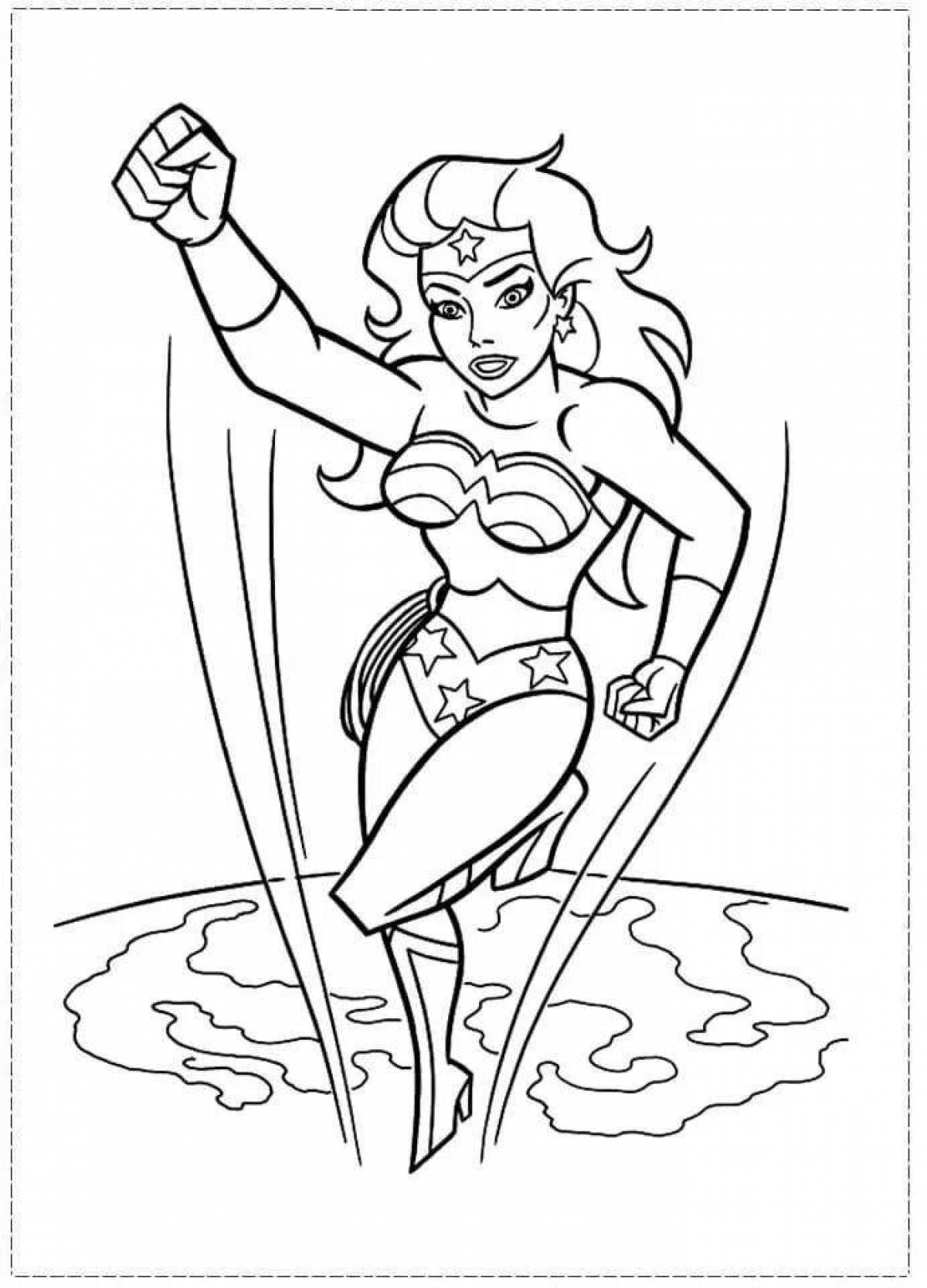 Great marvel coloring page
