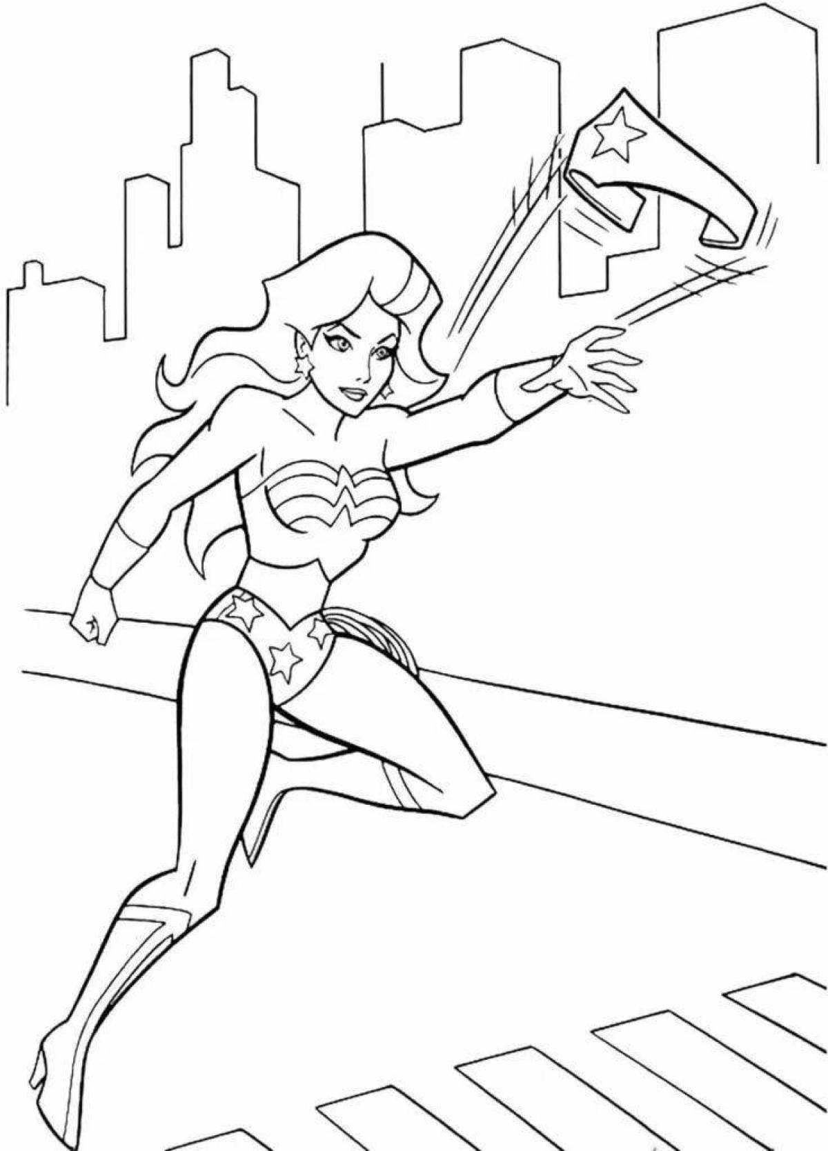 Majestic marvel coloring page