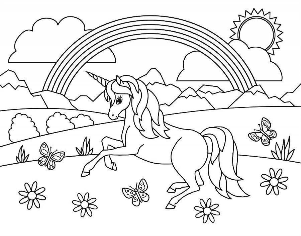 Color-spectacular coloring page for paint
