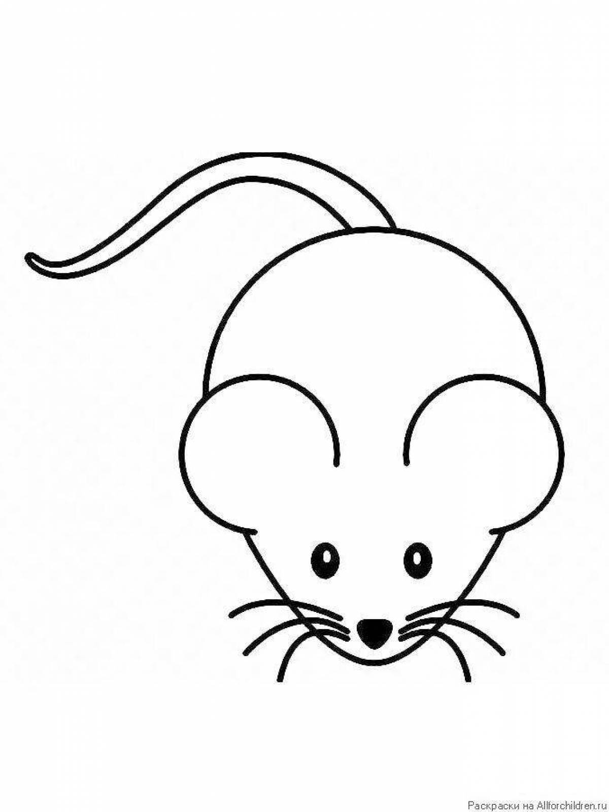 Фото Симпатичная раскраска с мышью, видео