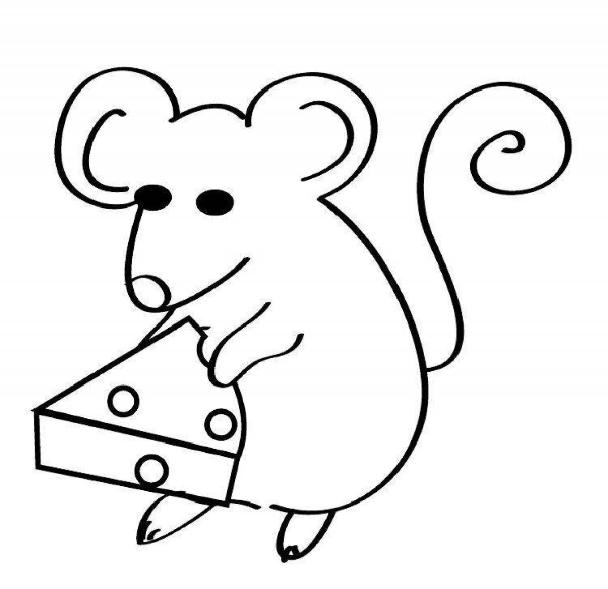 Фото Причудливая раскраска с мышью, видео