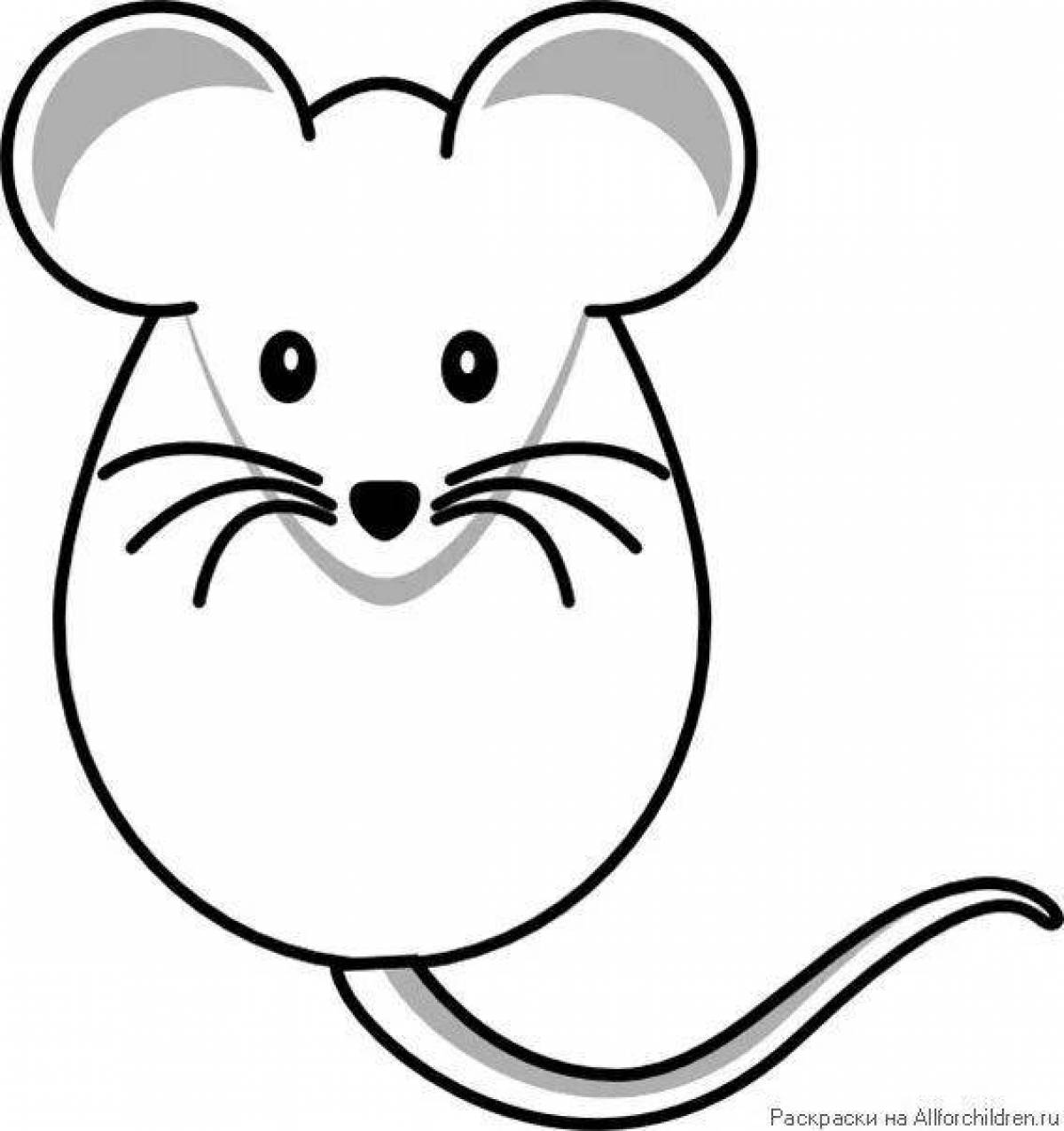 Фото Креативное видео раскраски мыши