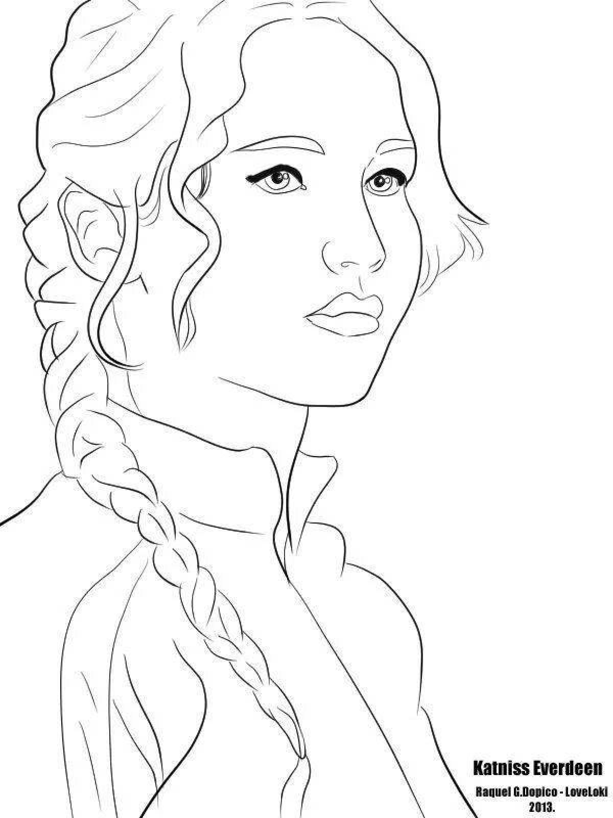 Majestic hunger games coloring book