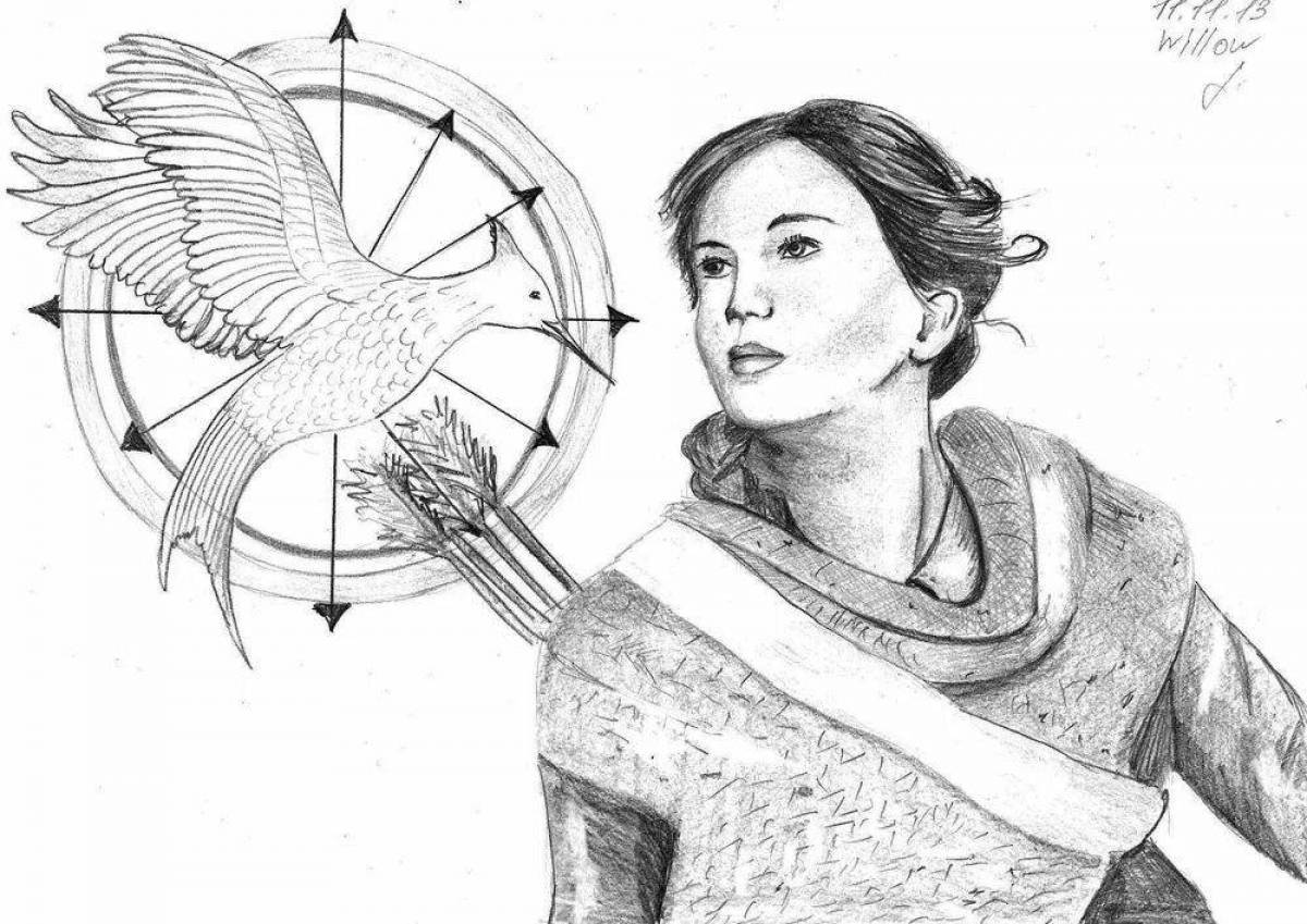 Great hunger games coloring book