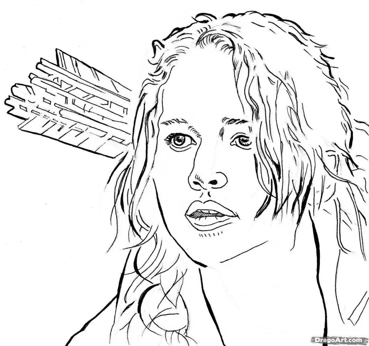 Hunger games coloring page