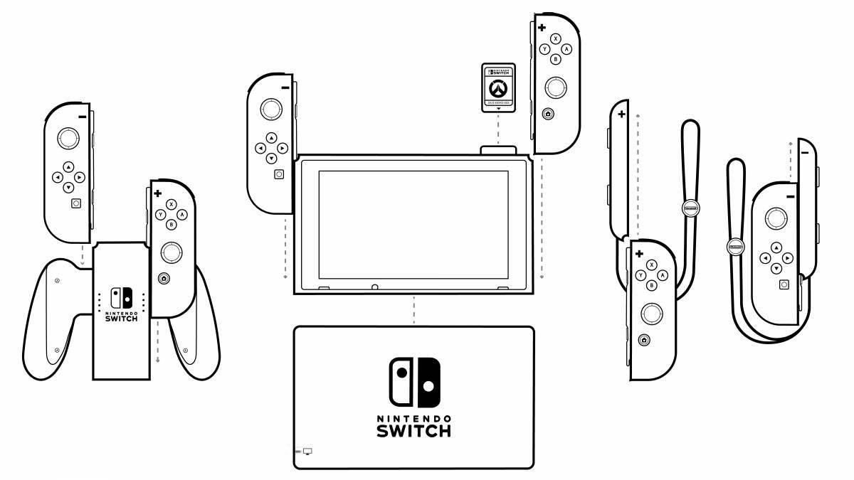 Nintendo switch attractive coloring