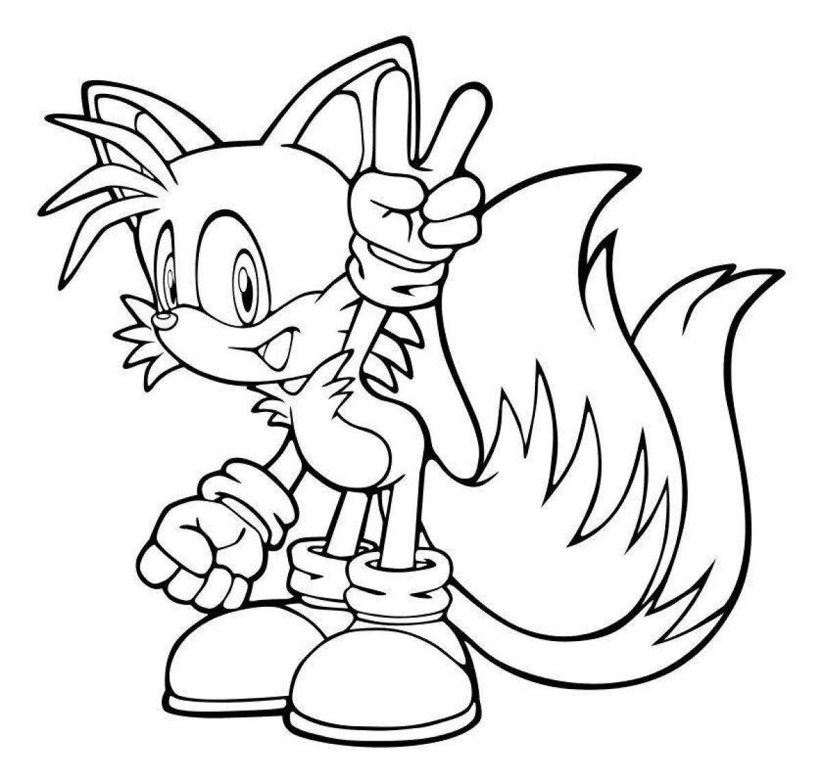 Colorful tails exe coloring