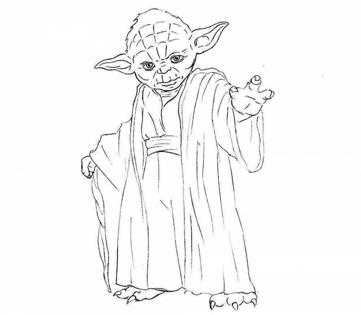 Coloring Noble Master Yoda