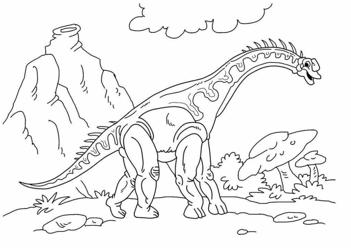Tempting coloring of tarbosaurus forward