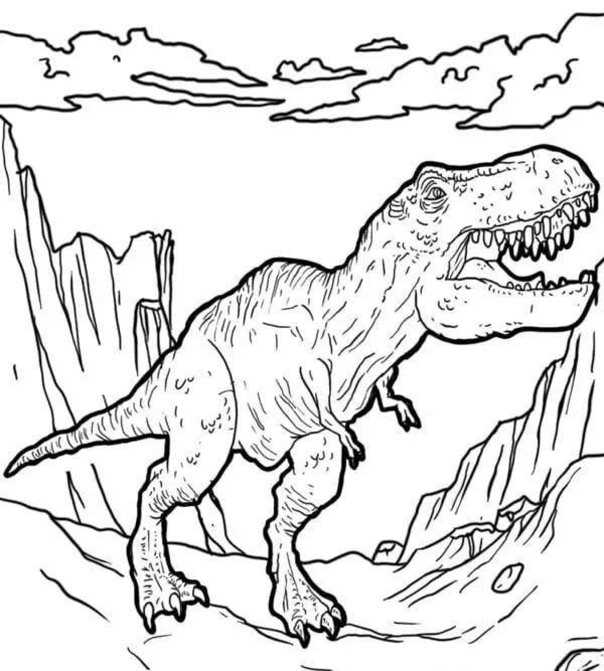 Charming coloring tarbosaurus forward