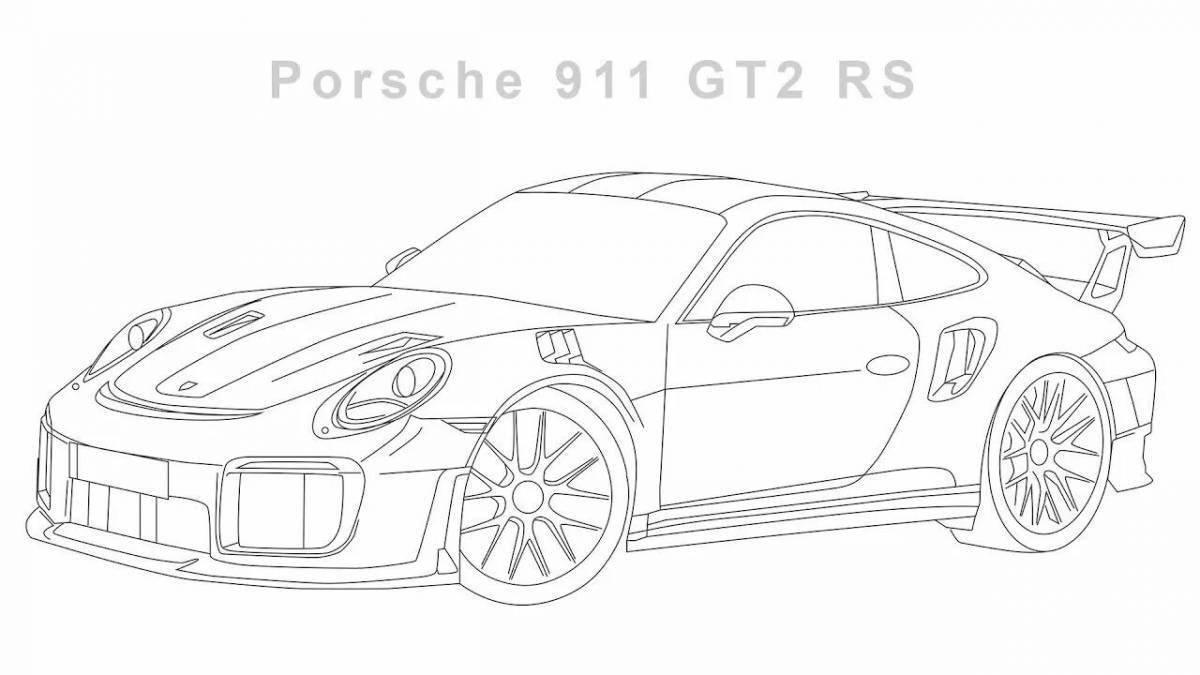 Porsche panamera awesome coloring book