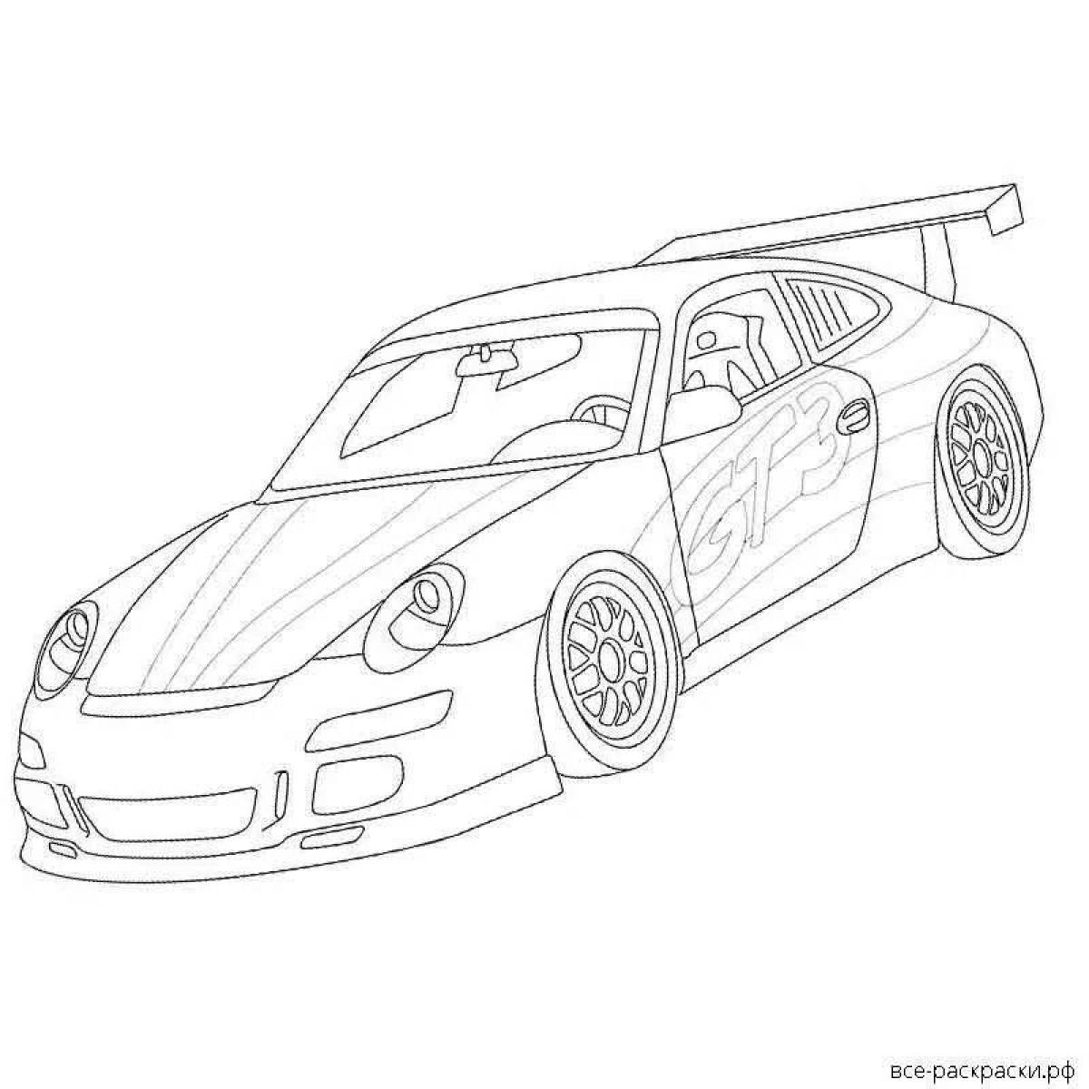 Porsche taycan palace coloring