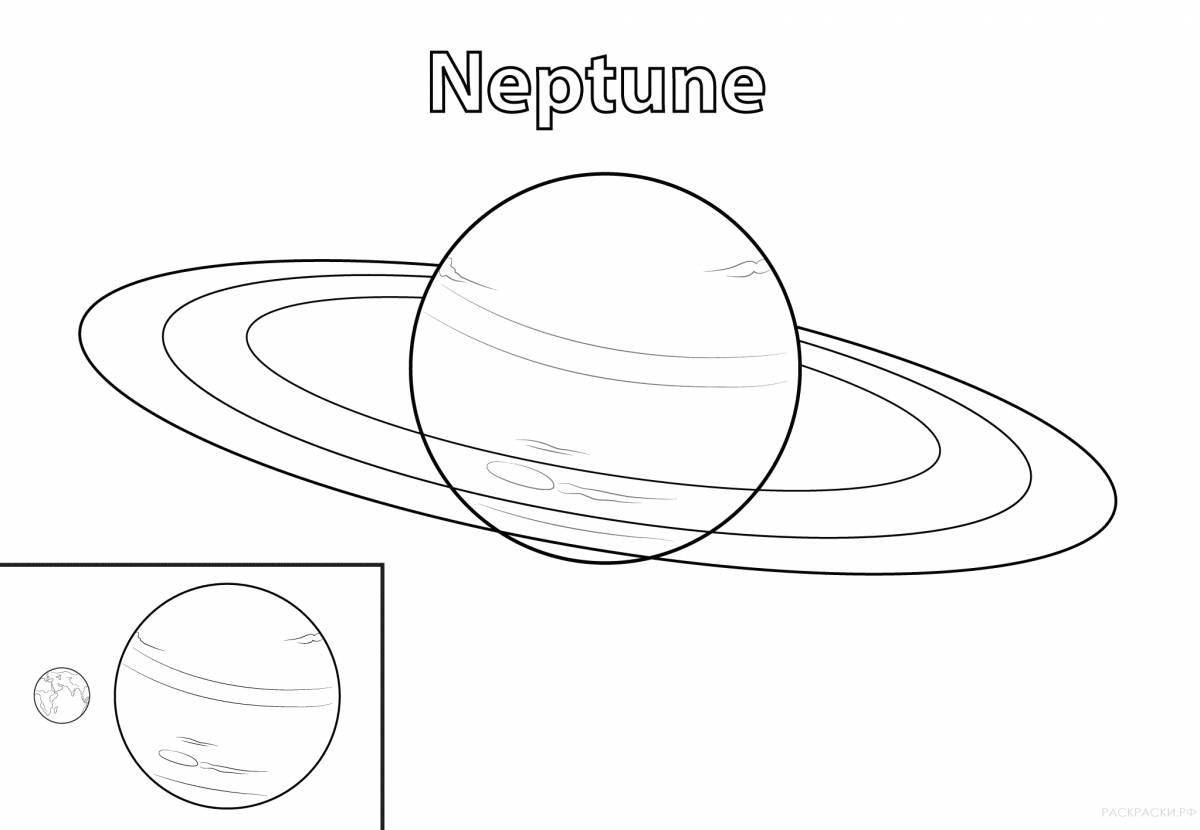 Великая раскраска планета сатурн