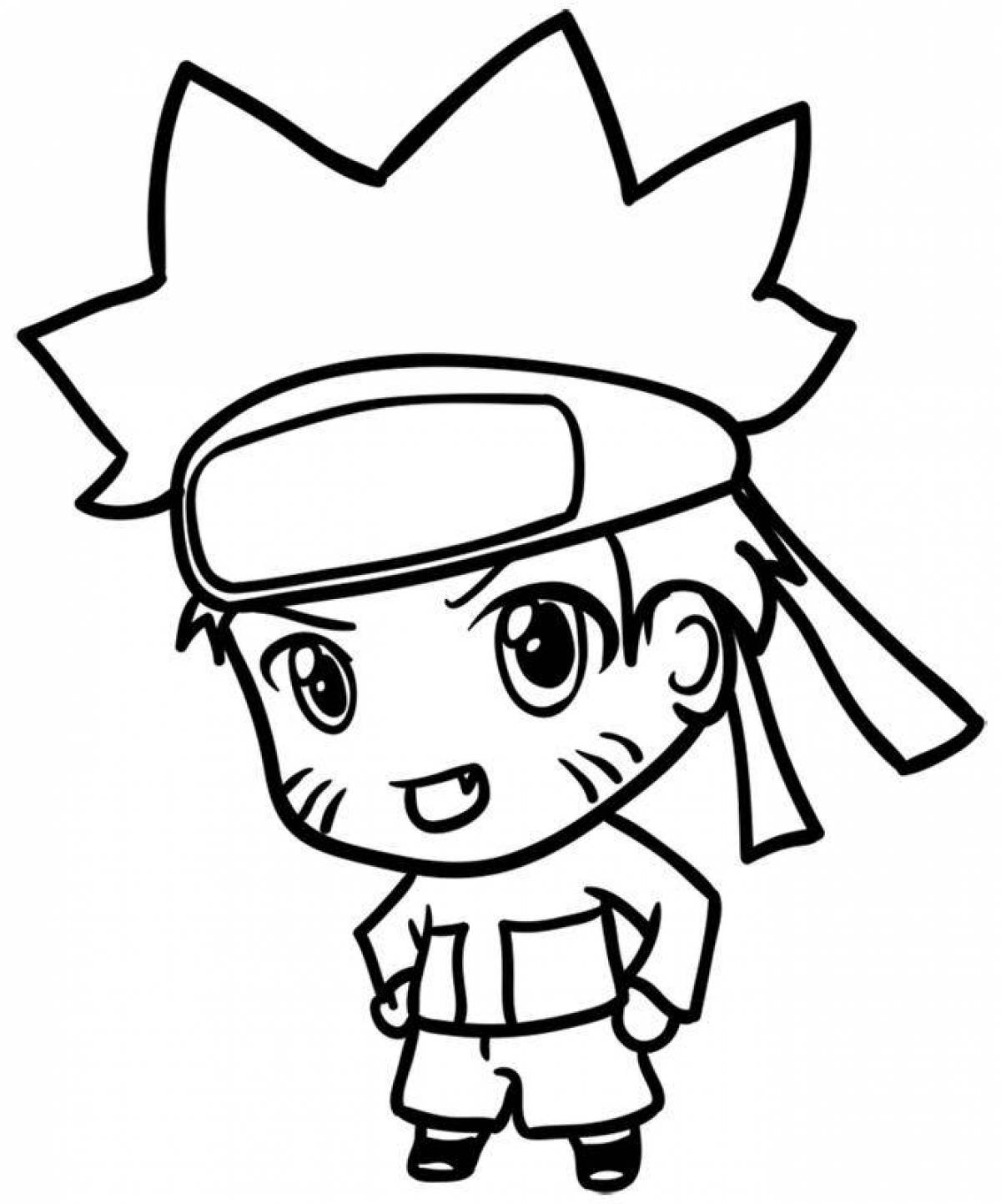 Naruto chibi live coloring