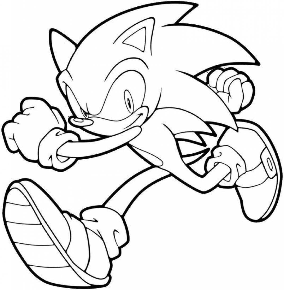 Sonic igze awesome coloring book