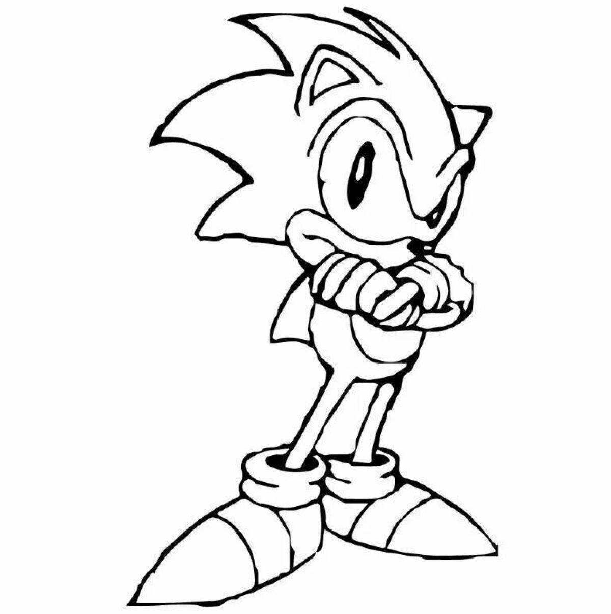 Cute coloring sonic igze