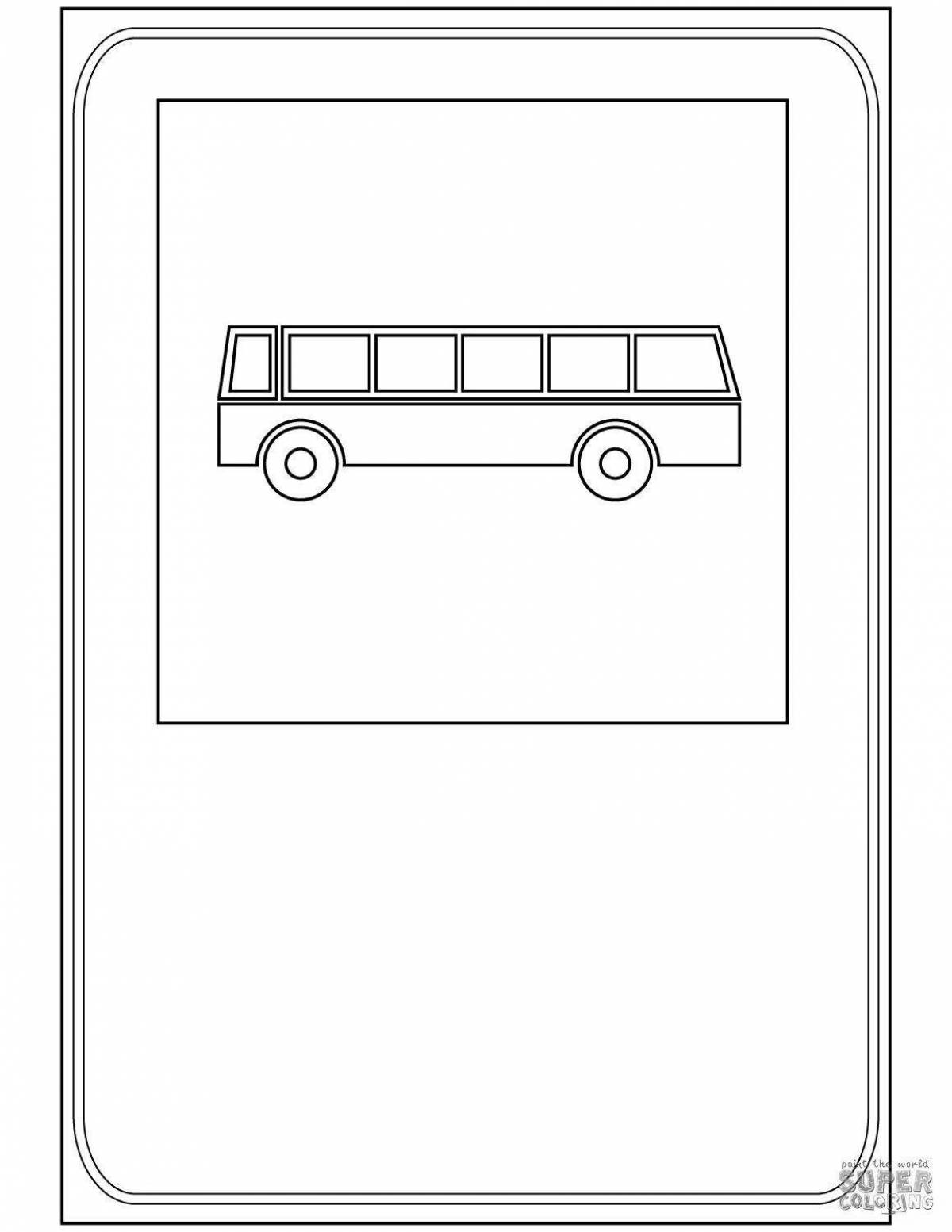 Playful service signs coloring page
