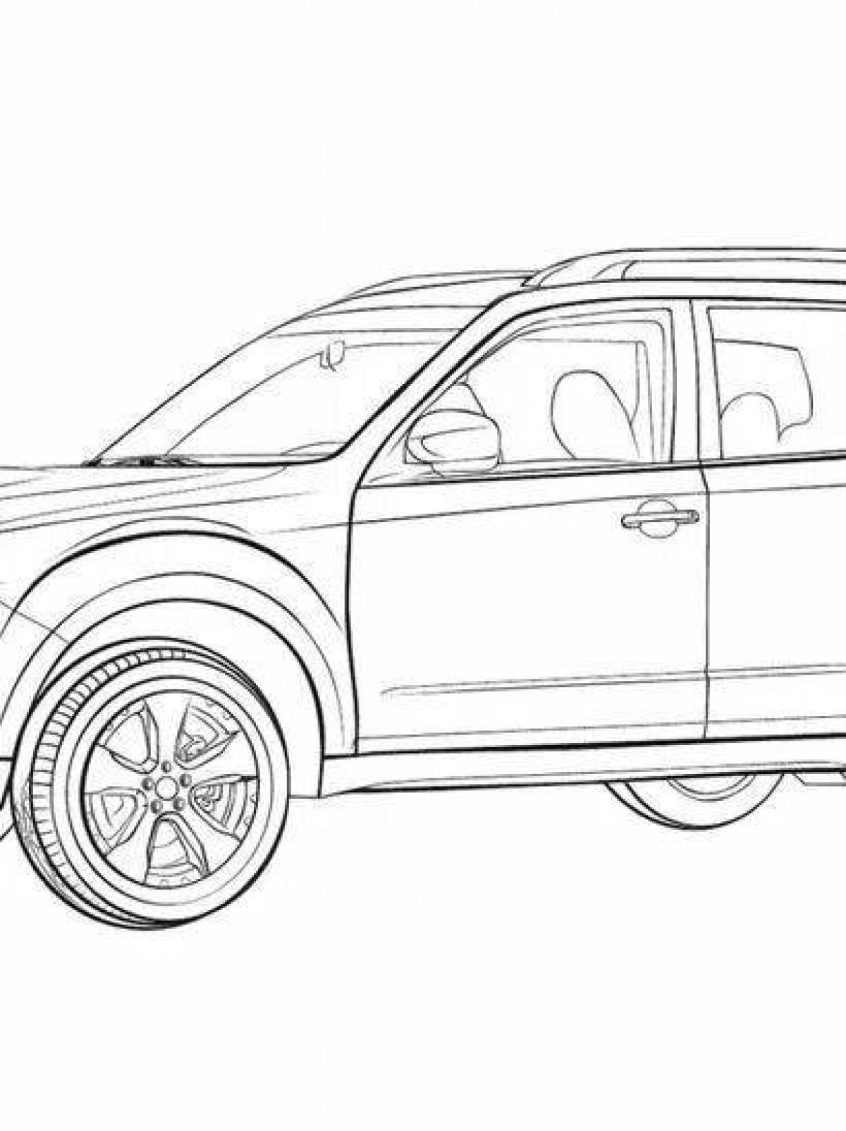 Раскраски Субару Форестер - 70 фото