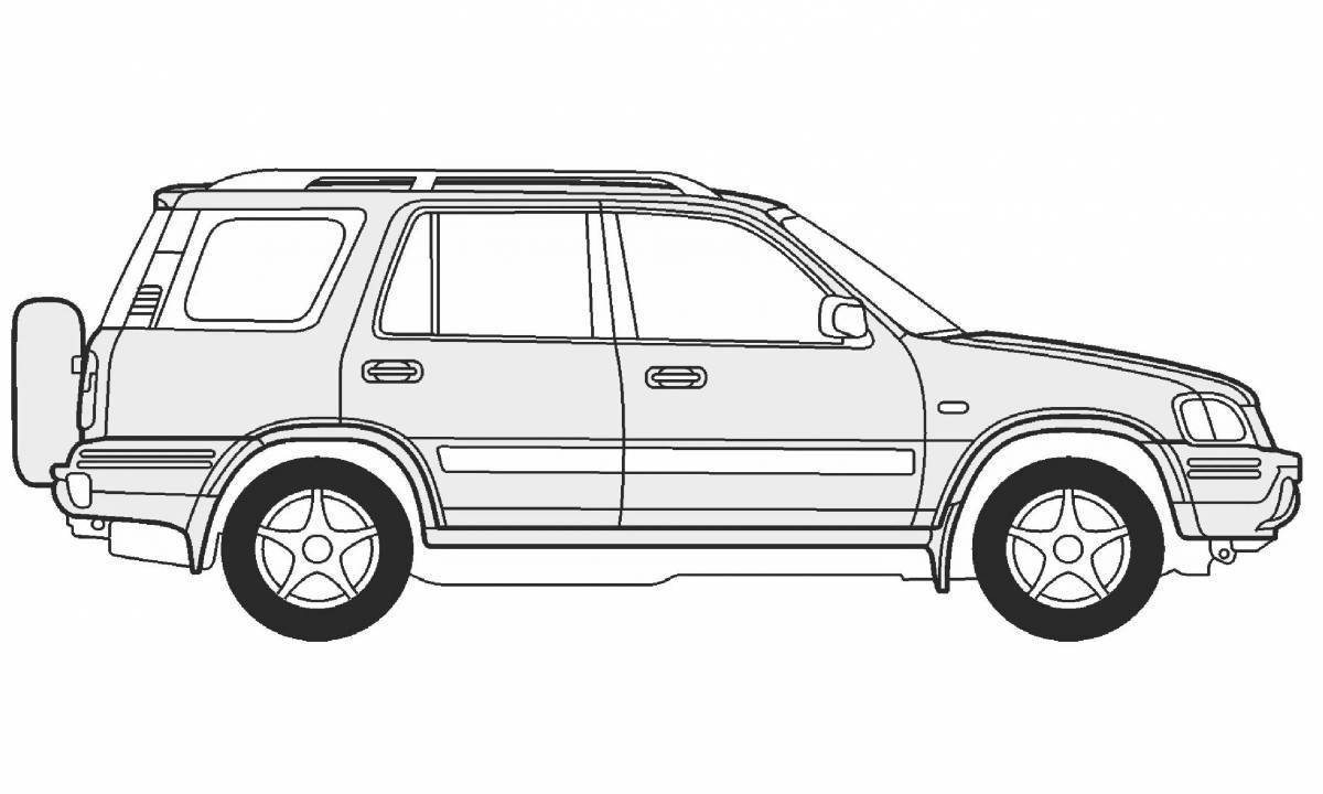 Honda CR-V 2000 чертеж