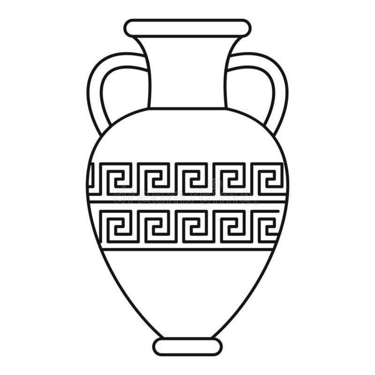 Орнамент на вазе древнего Египта