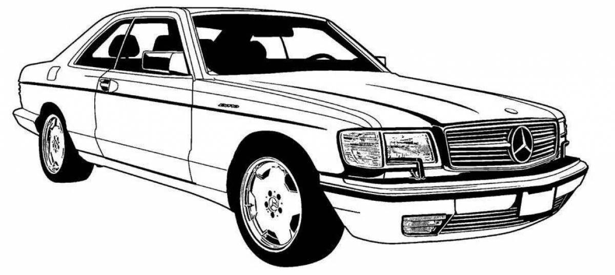 Mercedes w140 рисунок