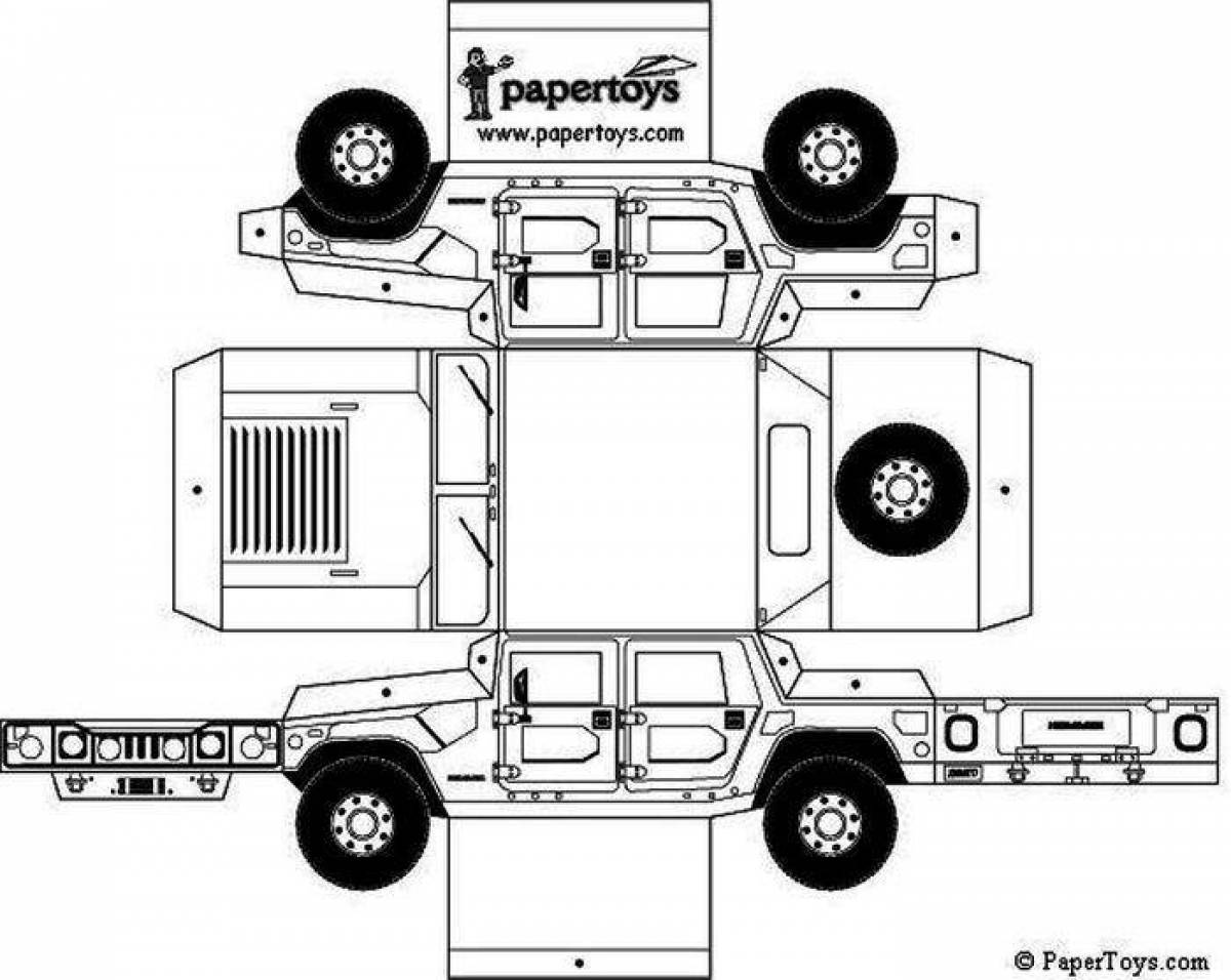 Hummer h1 Humvee чертеж