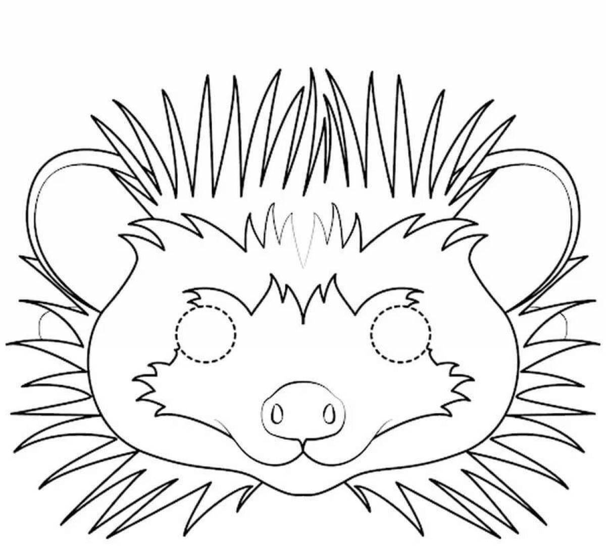 Cute and quirky hedgehog coloring book