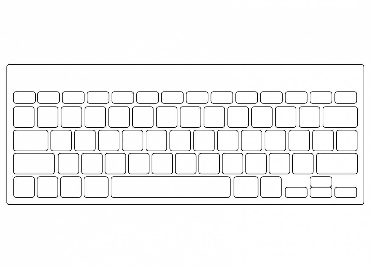 Фото Инновационная раскраска клавиатуры ноутбука