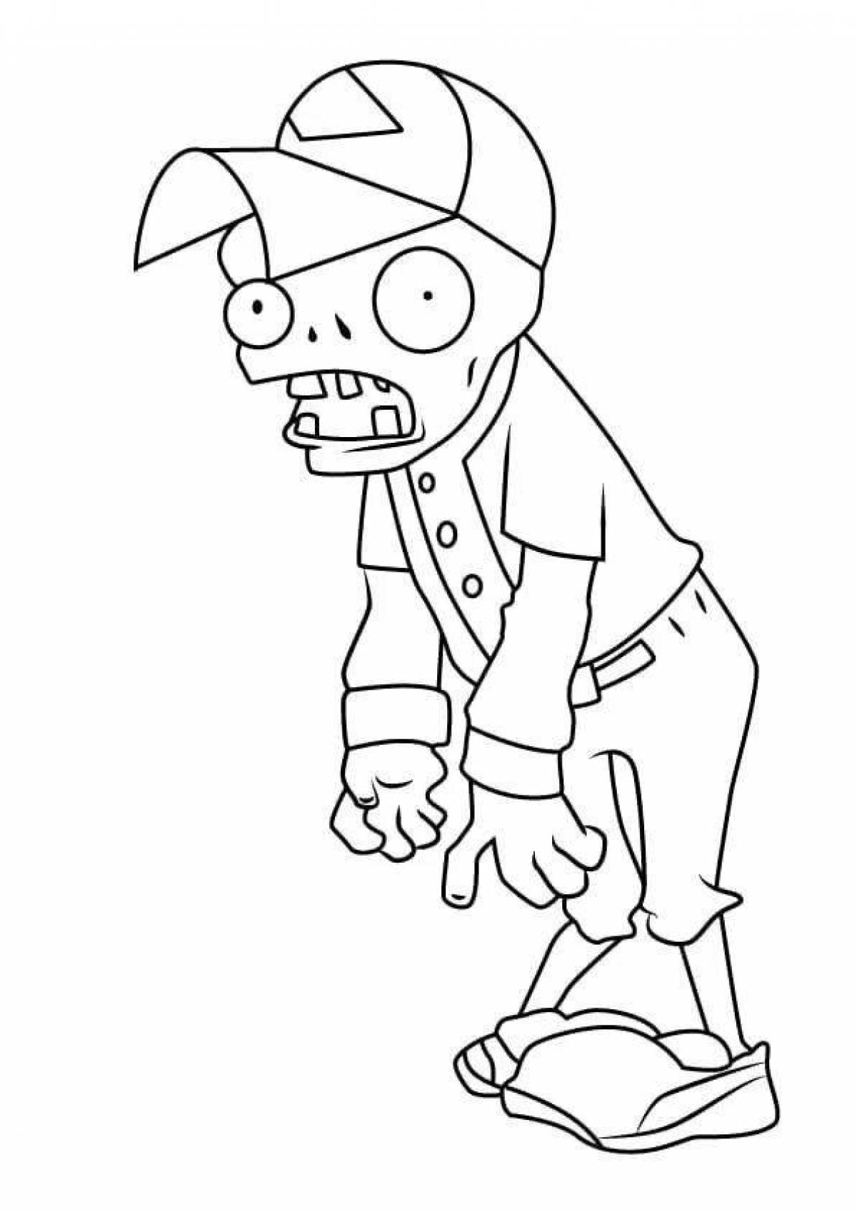 Horrible zombie coloring book