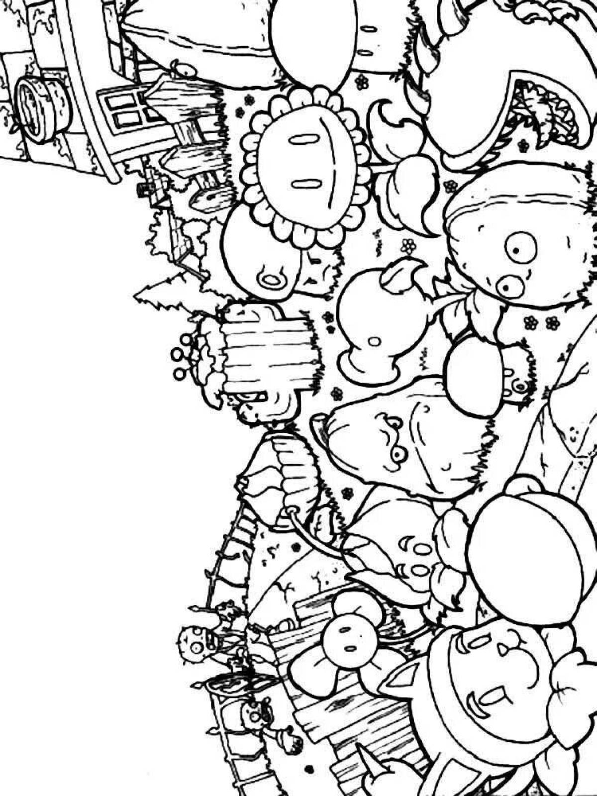 Earth zombie coloring book