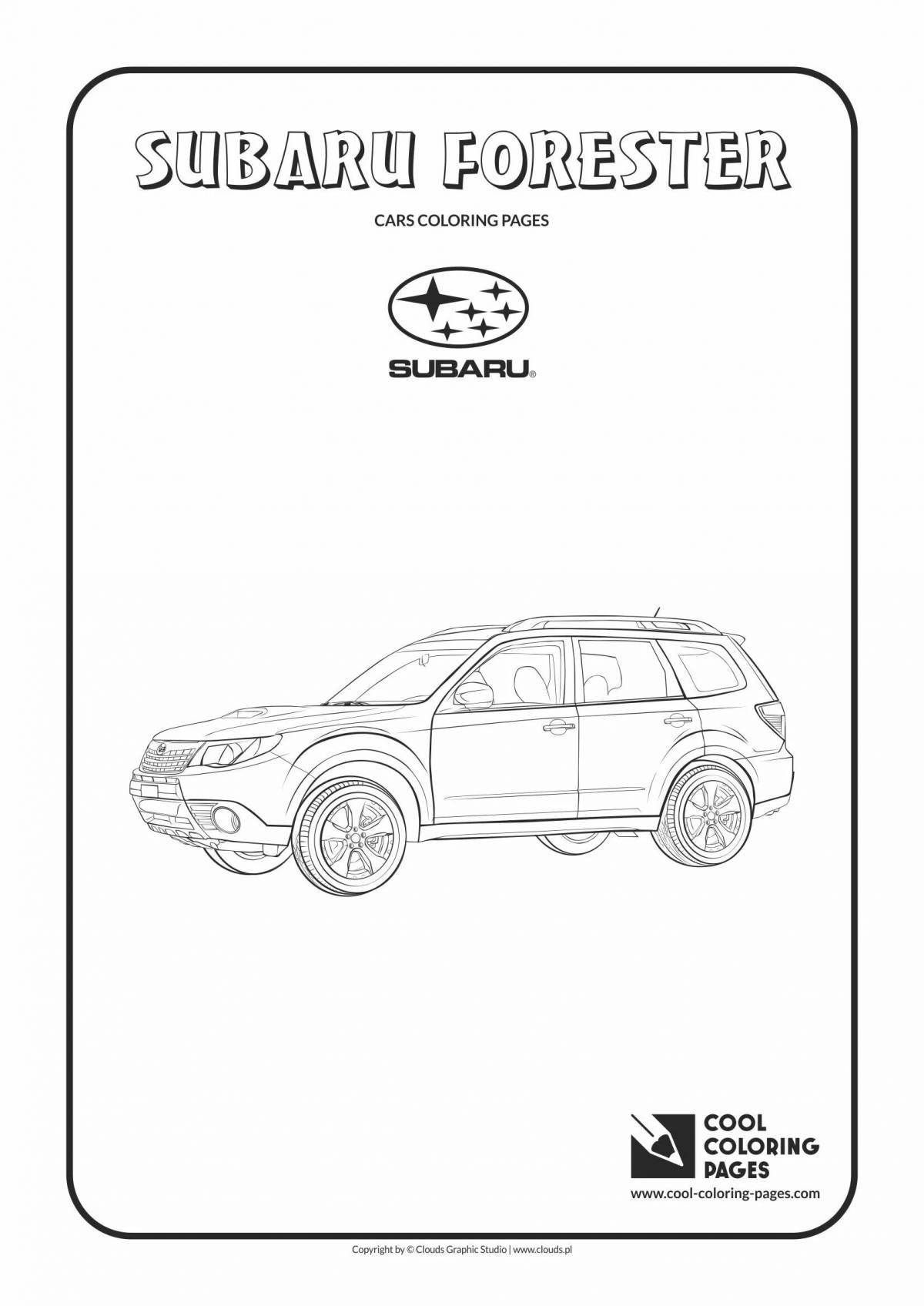 Subaru forester intriguing coloring