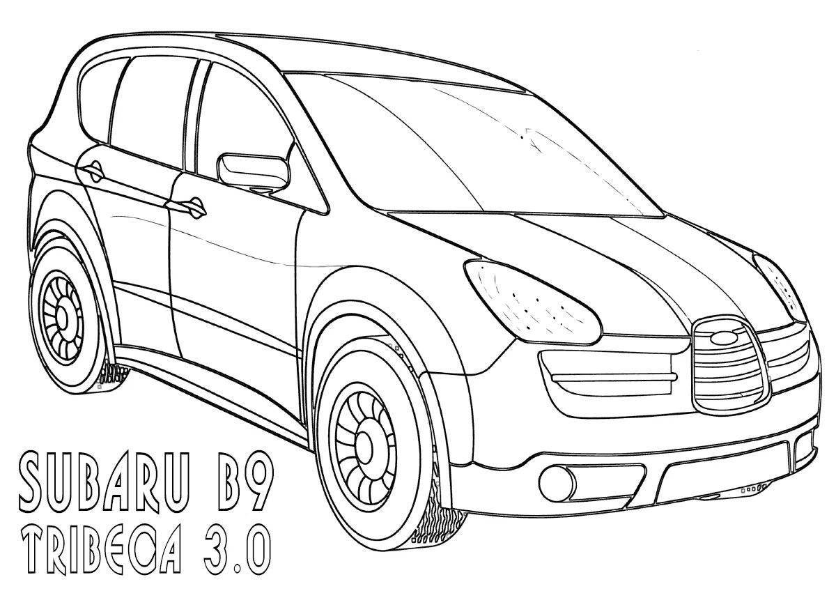 Outstanding subaru forester coloring book