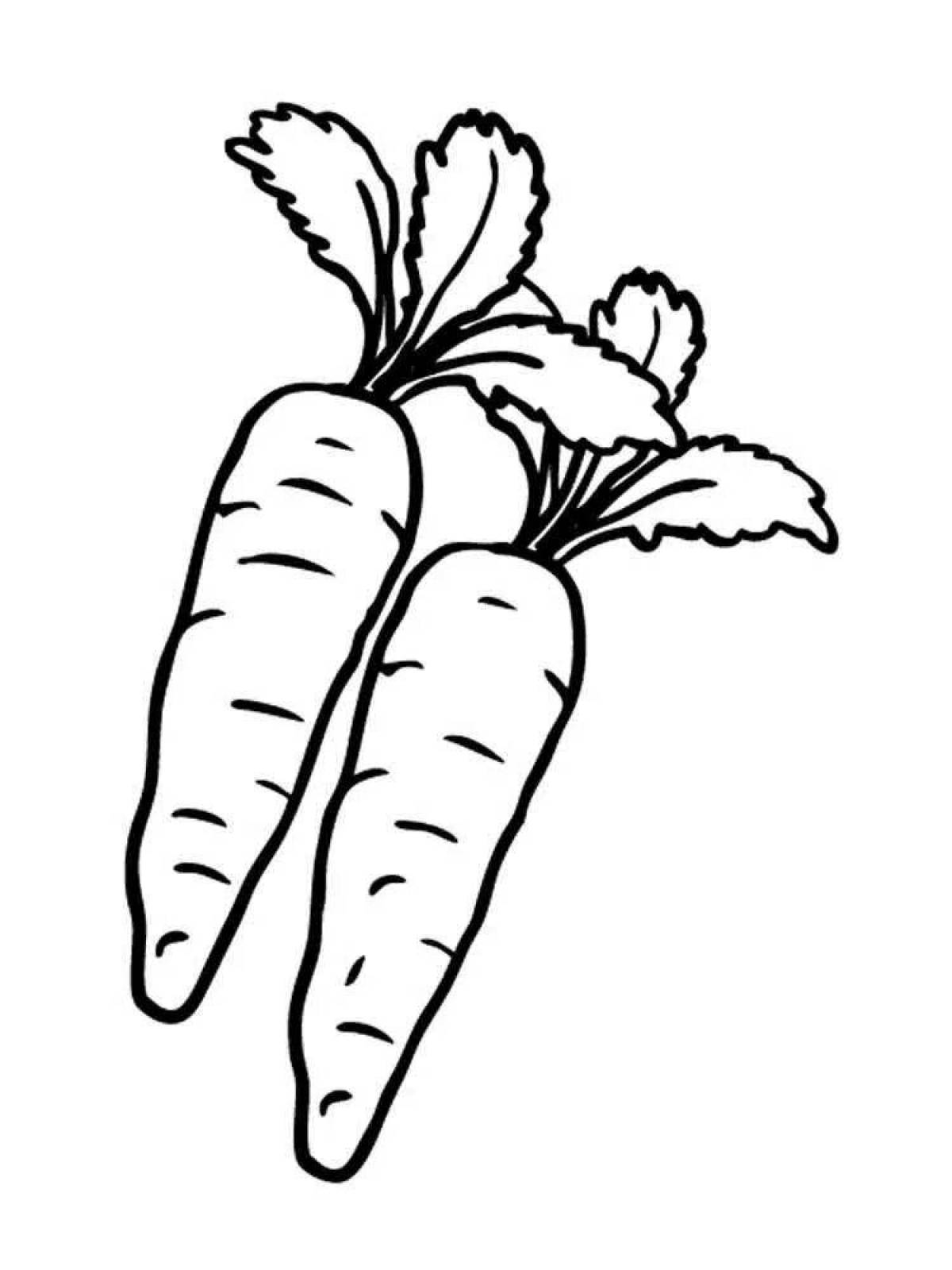 Fun drawing of a carrot
