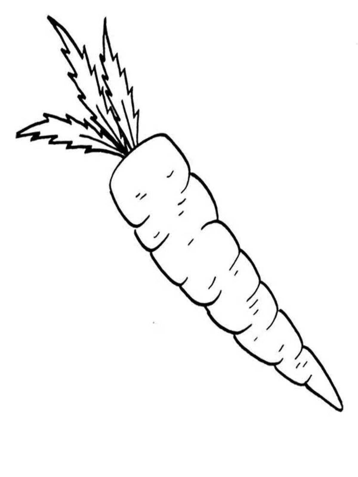 Carrot creative drawing