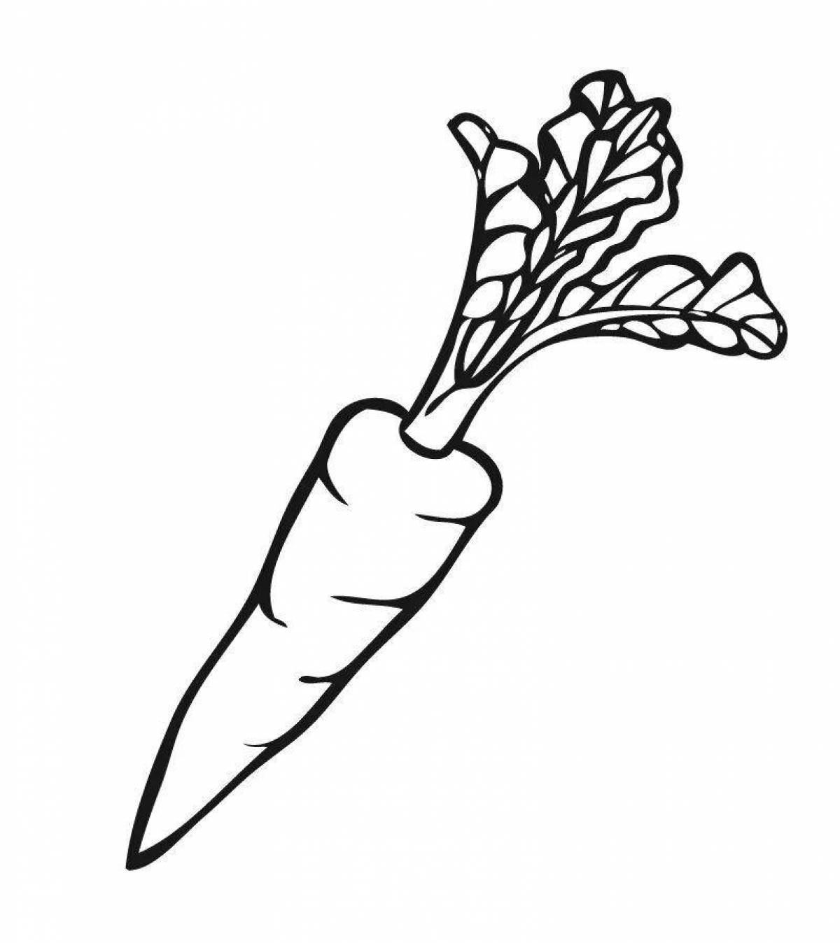 Funny carrot sketch
