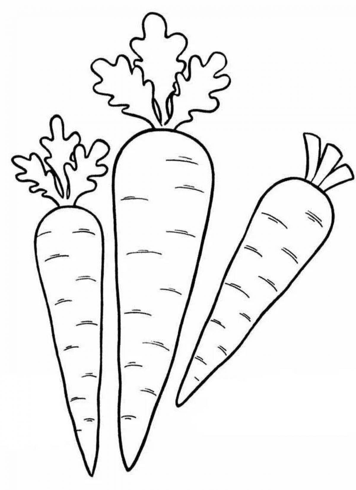 Animated sketch of a carrot