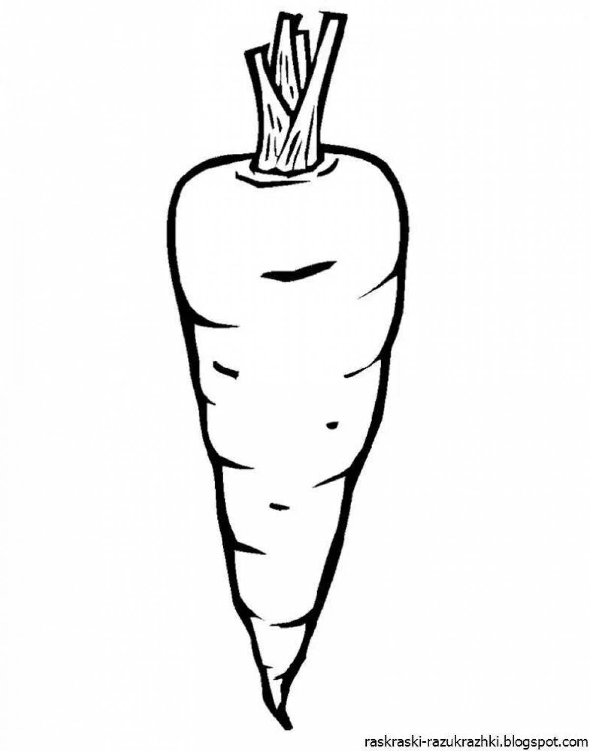 Illustration of abundant carrots