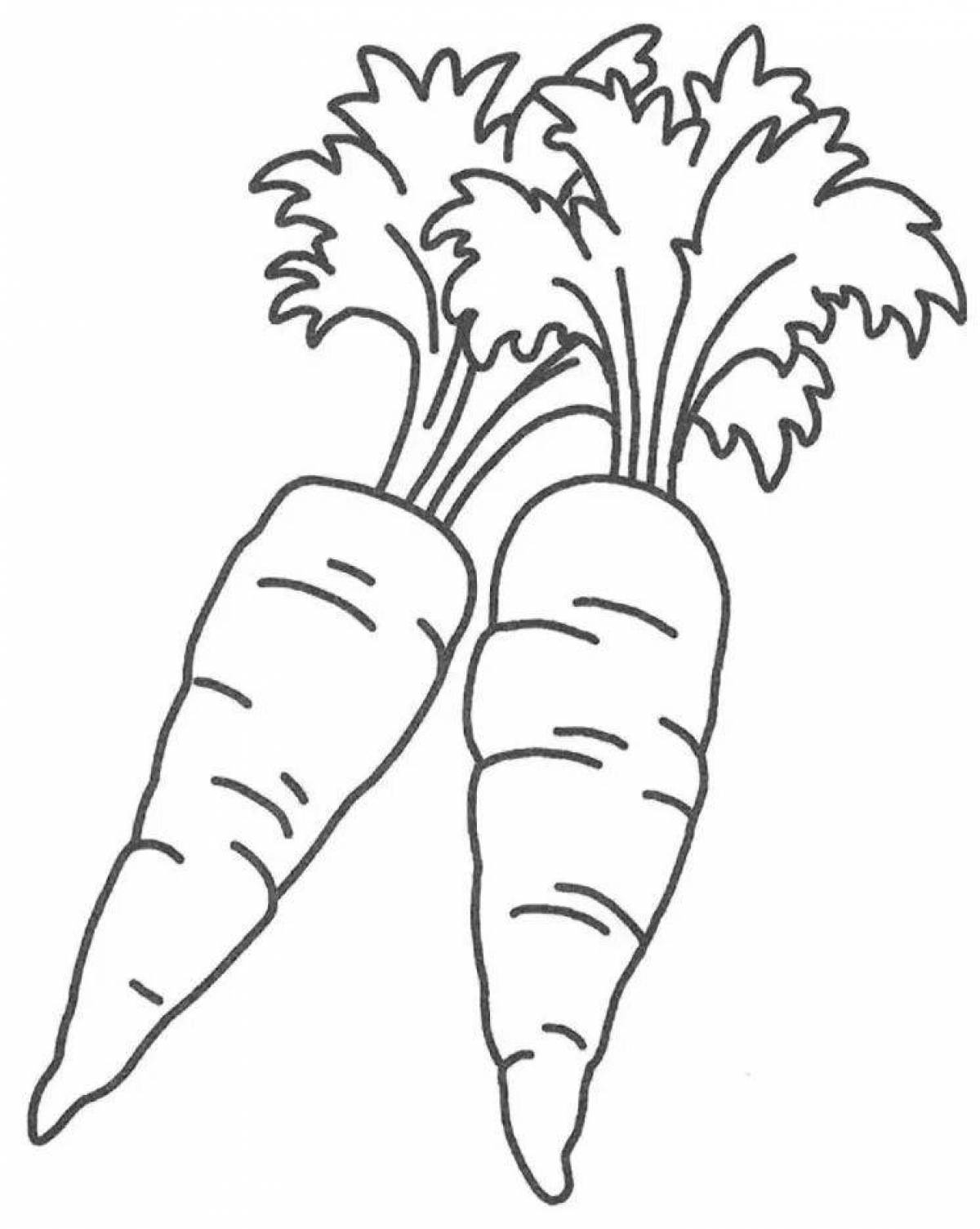 Анимированная иллюстрация моркови