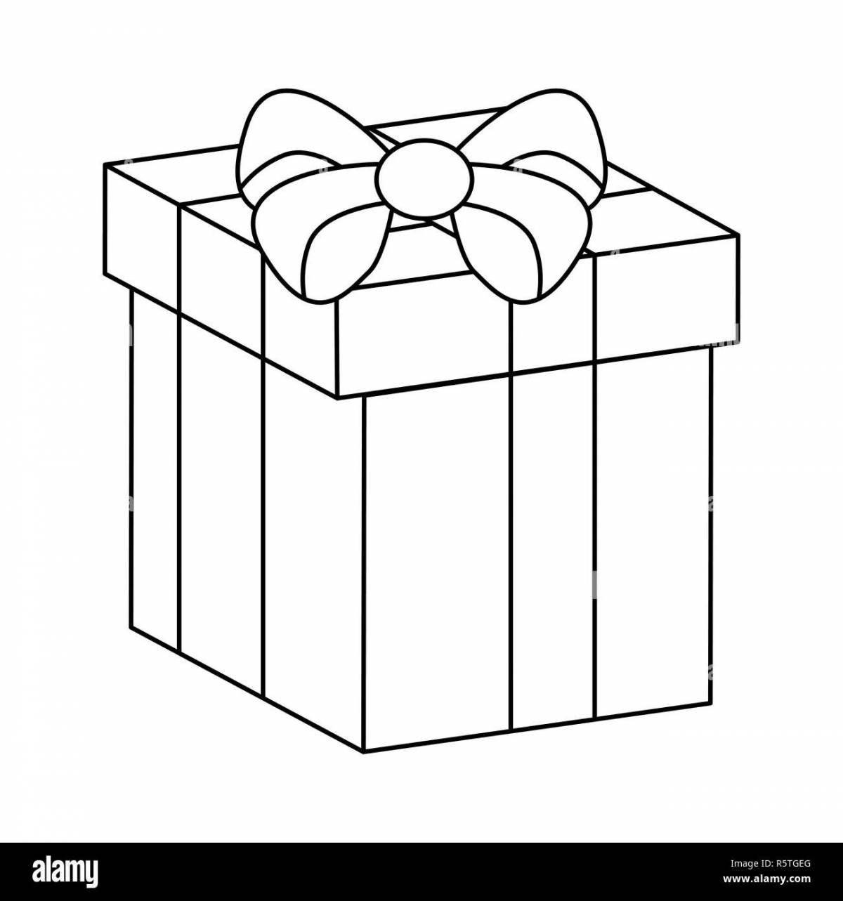 Coloring exquisite gift box