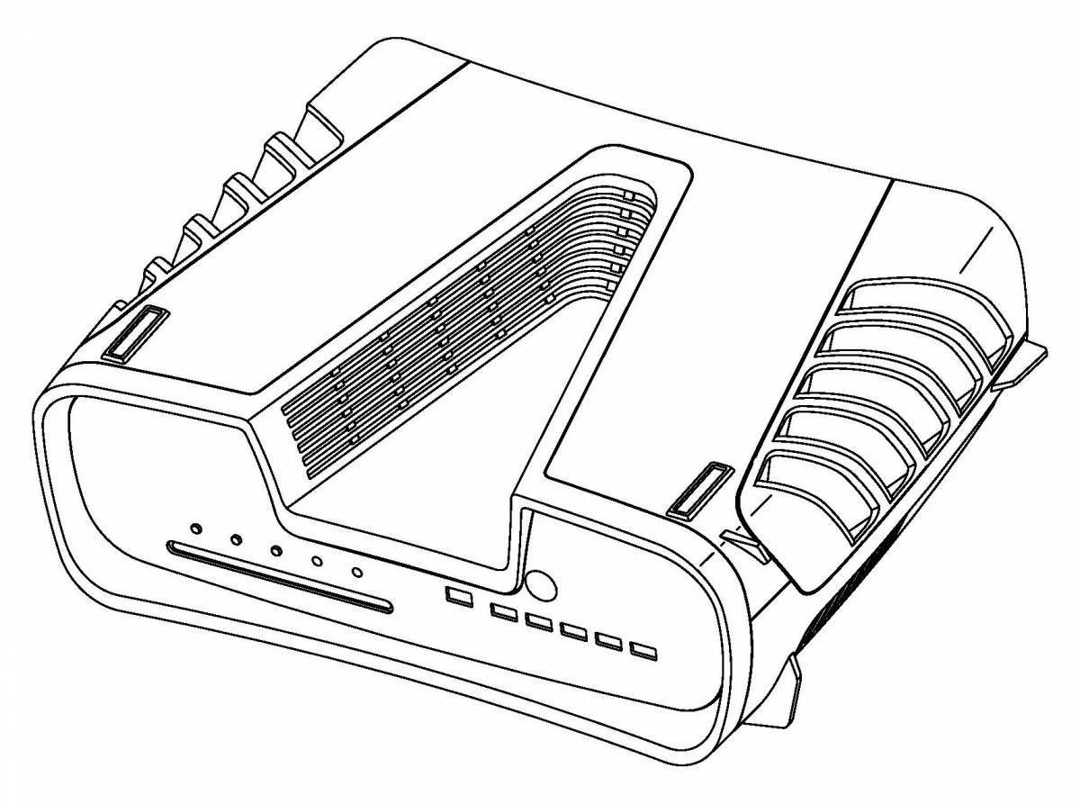 Playstation 5 fat coloring page