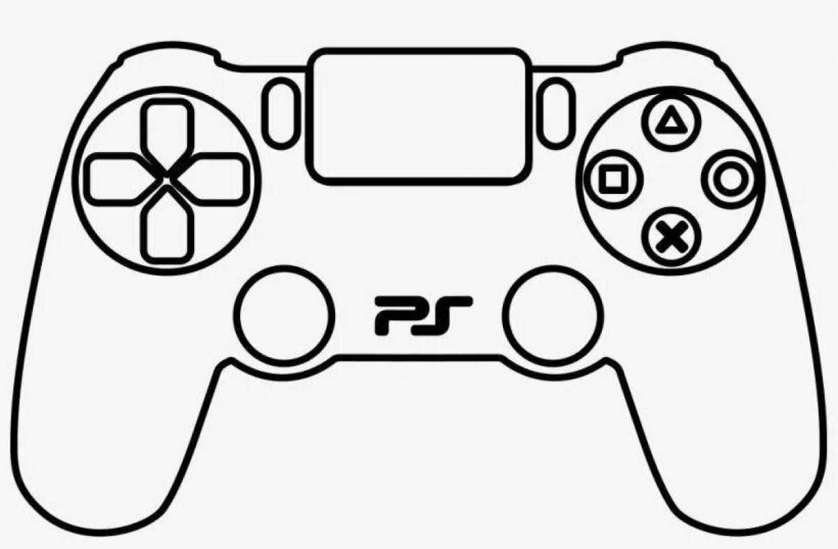 Playstation 5 manly coloring page