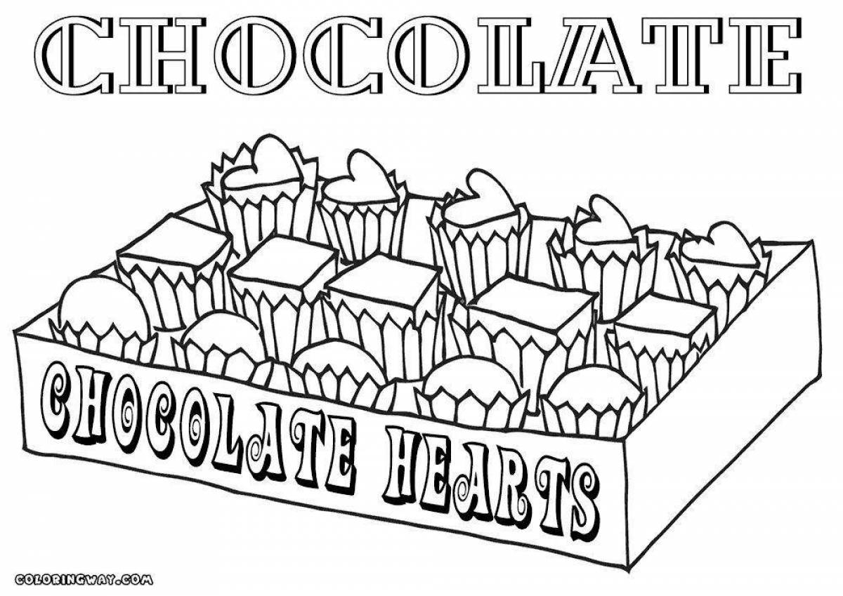 Playful milka chocolate coloring page