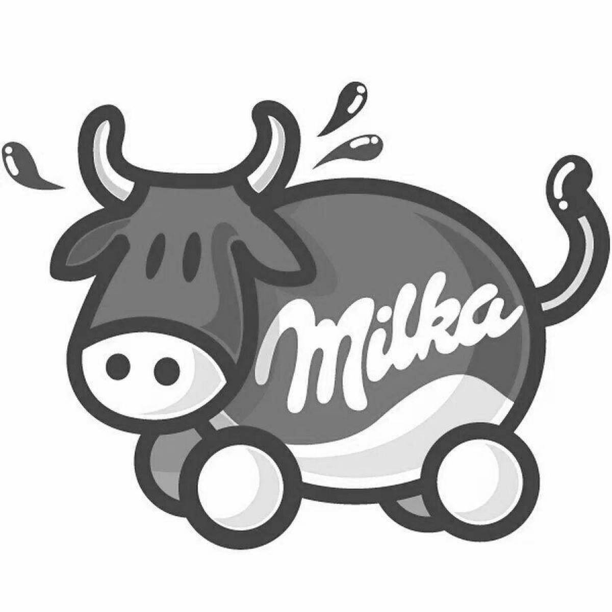 Креативная шоколадная раскраска milka