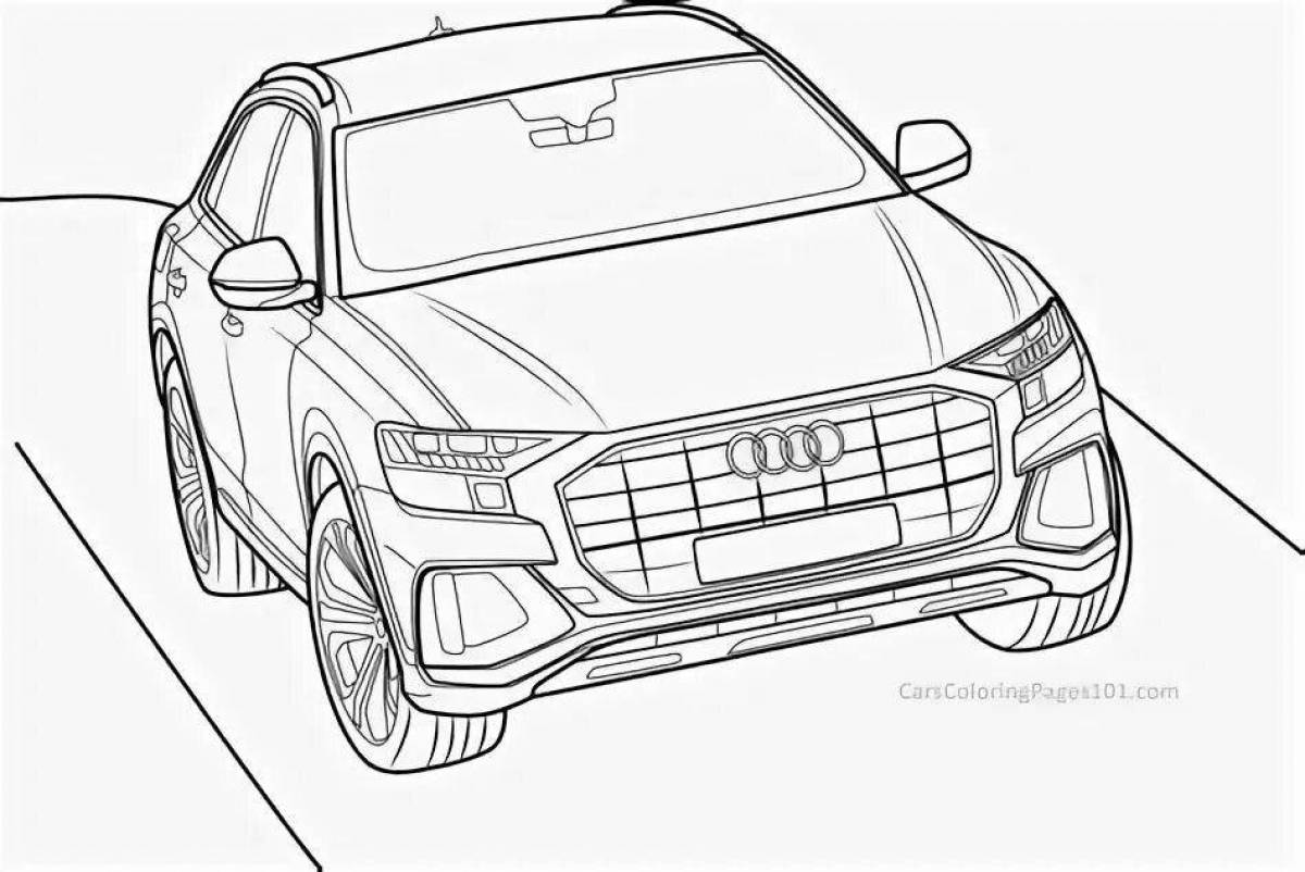 Audi q7 elegant coloring