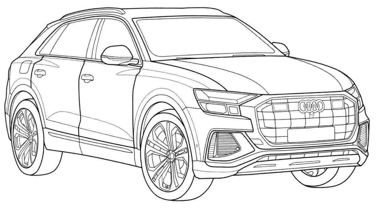 Audi q7 wild coloring